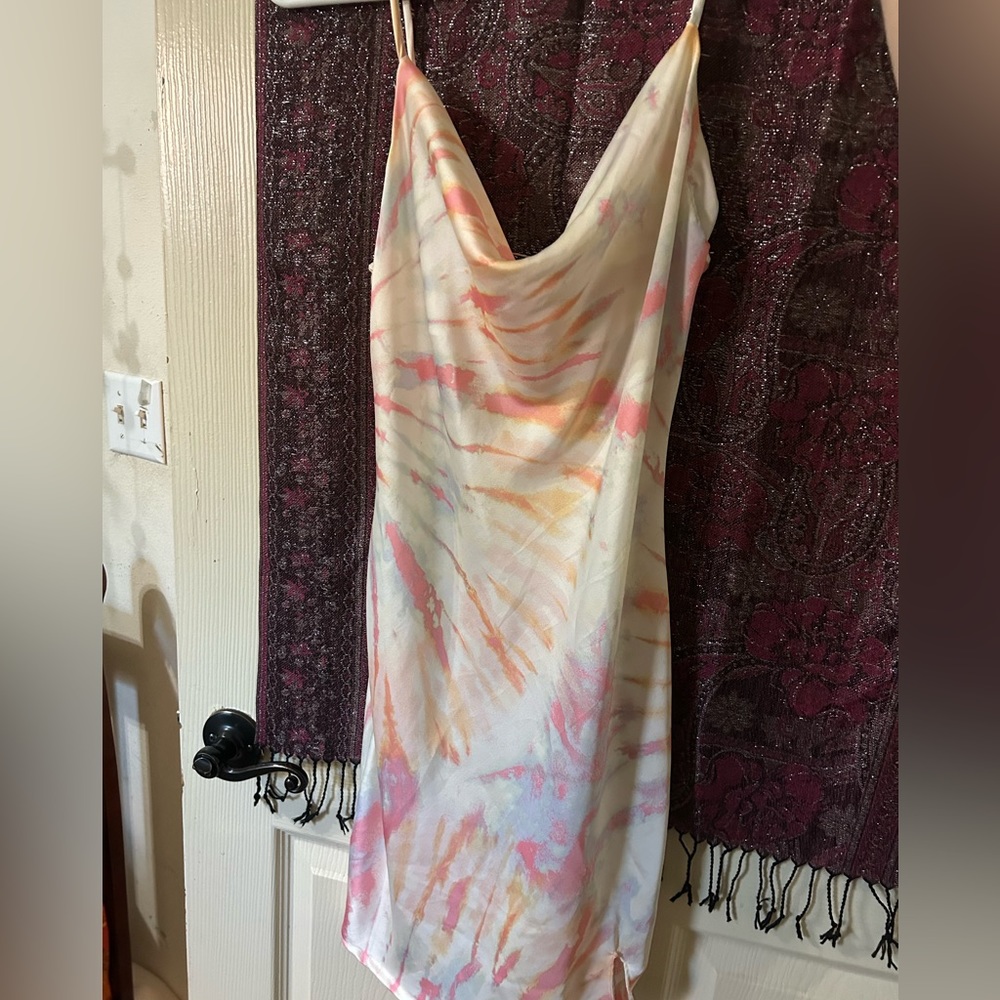 Rue 21 Tie Dye Silk Dress